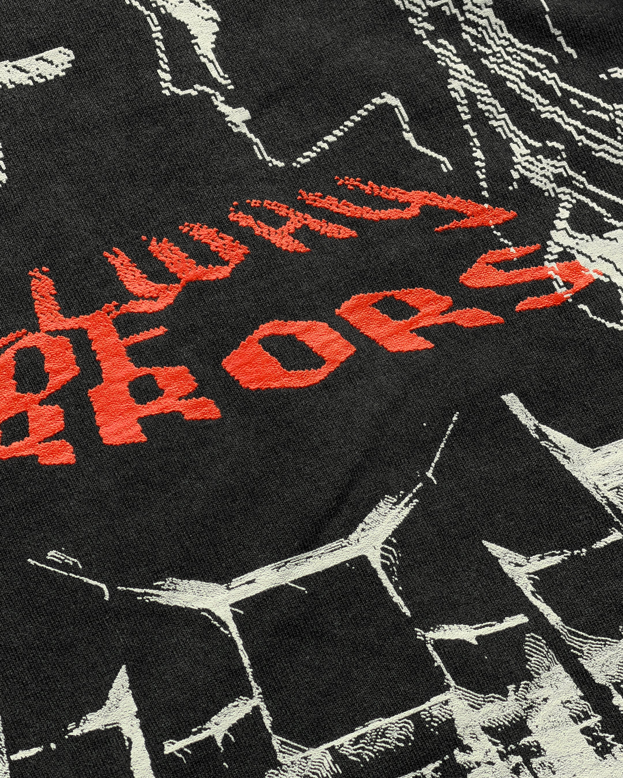 DIST / DNMX x SKULLPHONE "Hallway Of Mirrors" LONG SLEEVE T-SHIRT BLACK FADE - Image 5