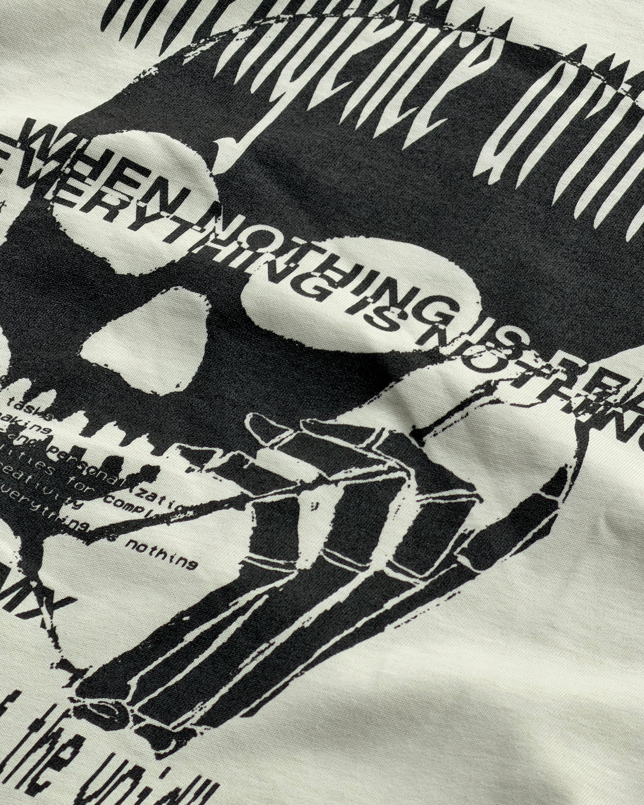 DIST / DNMX X SKULLPHONE "The Call of The Void" LONG SLEEVE T-SHIRT BONE - Image 4