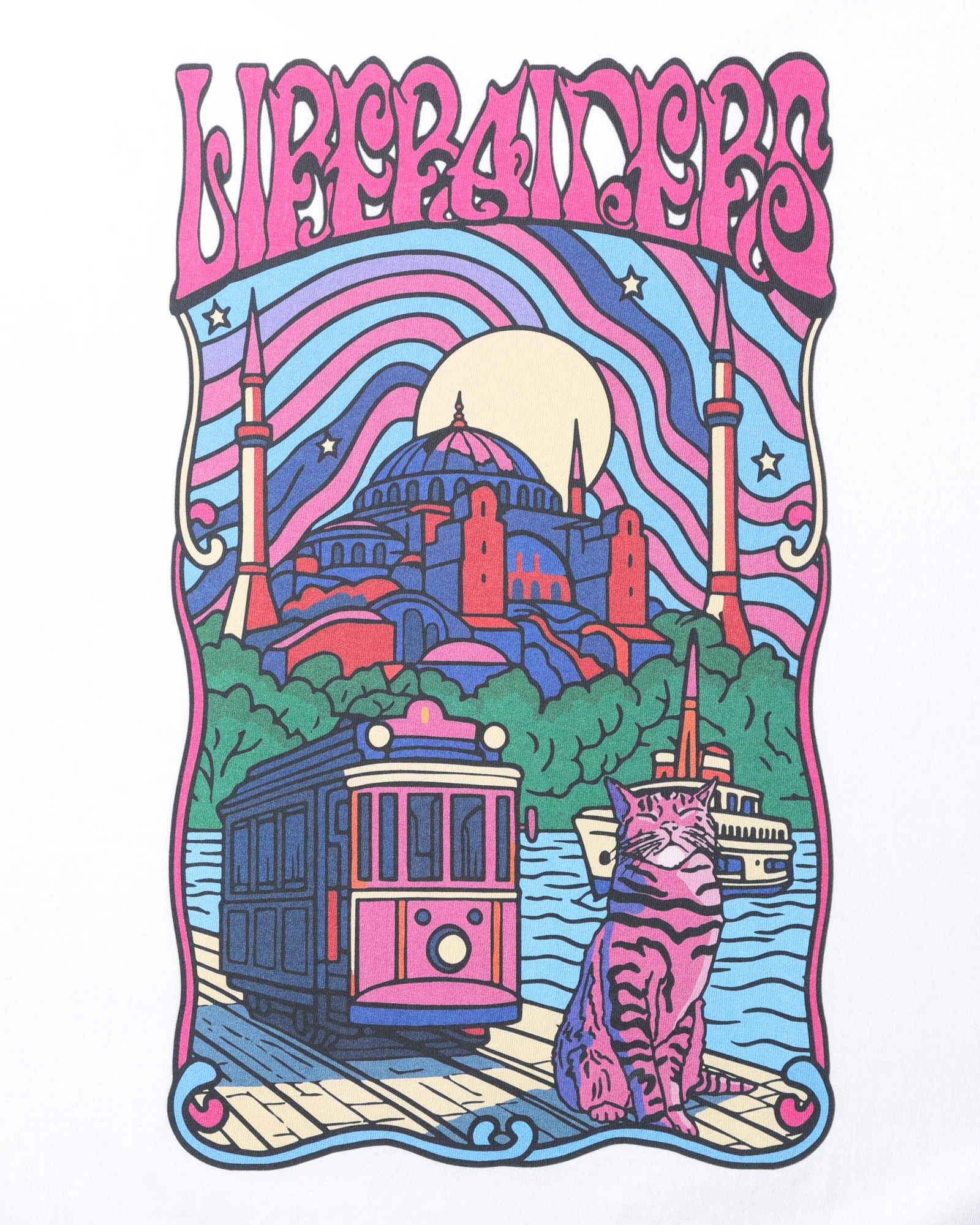 PSYCHEDELIC CITY TEE WHITE - Image 3