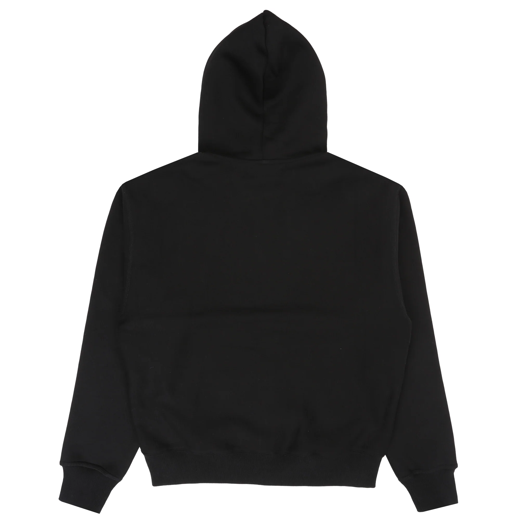 SCRIPT ZIP HOODED SWEATER BLACK - Image 2
