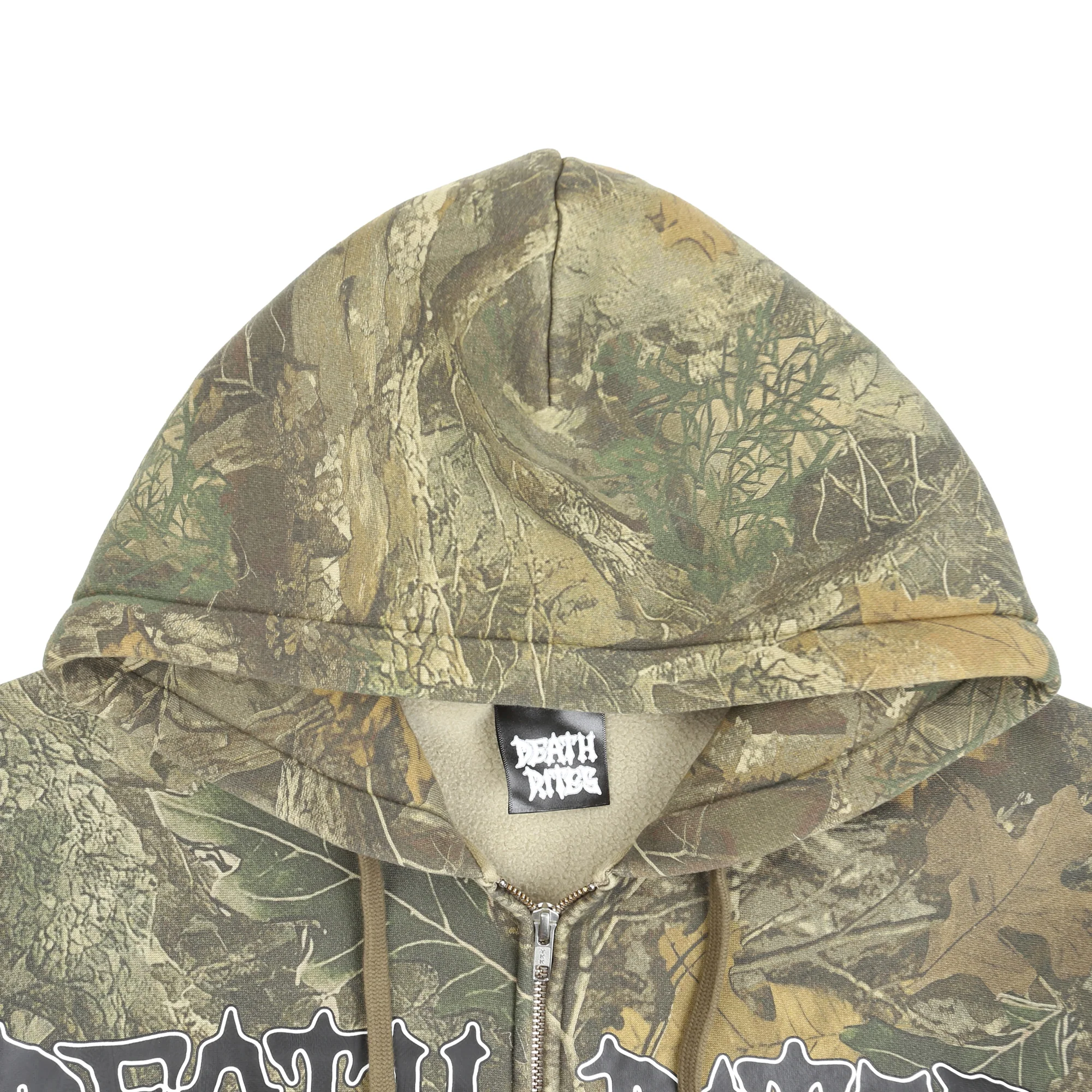 SCRIPT ZIP HOODED SWEATER TREE CAMO - Image 3