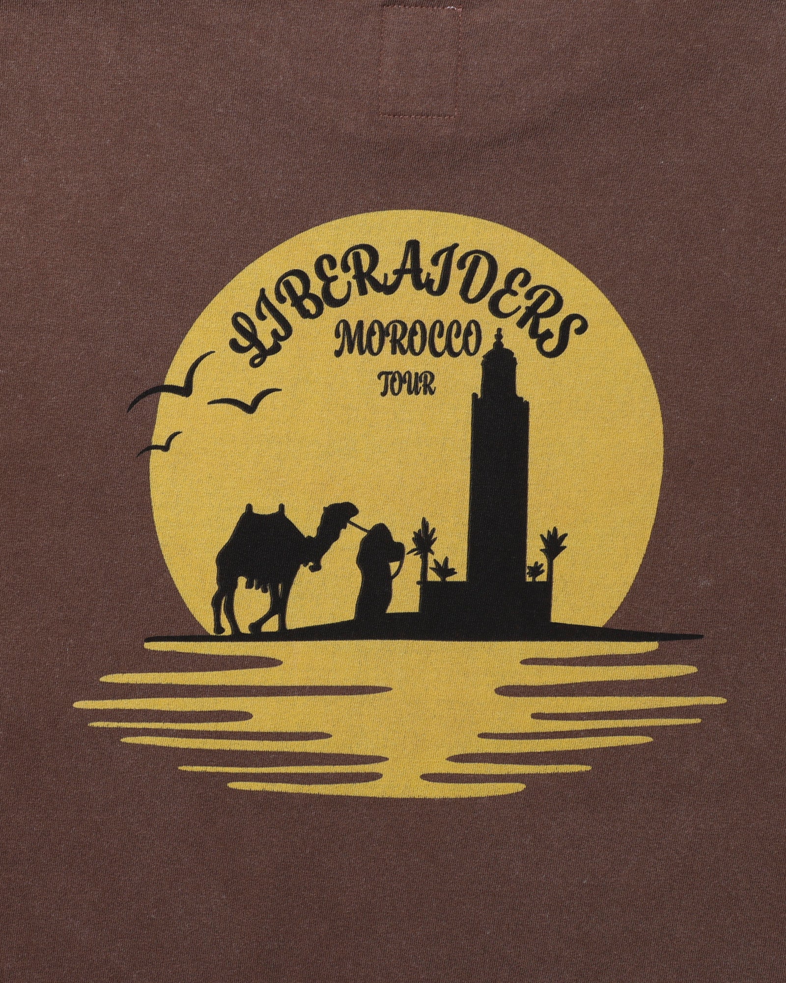 SUNSET LOGO TEE BROWN - Image 4